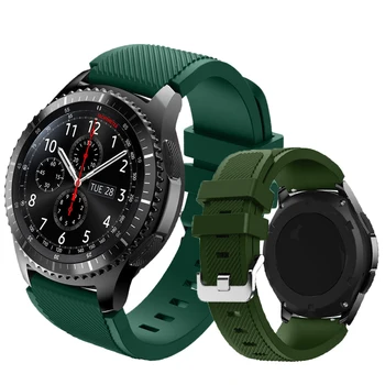 

Silicone 22mm Watch Strap For Samsung Galaxy watch 3 46mm Gear S3 Frontier Galaxy Active 2 46mm bracelet For Huawei GT2/2e band