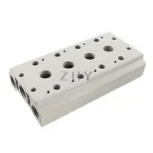 Прямоугольник керамический блок клапанная база 4 станции для пневматического управления