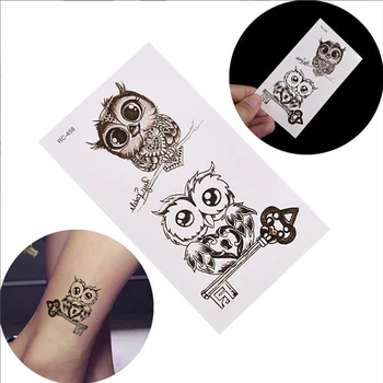 

1PCS Cute Owl Pattern Waterproof Temporary Tattoo Stickers Body Art Makeup Water Resistant Sticker