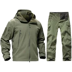 Tactical Military Uniform Jackets or pants Waterproof Windproof Army Clothes Shark Skin Soft Shell Camouflage Combat Hunting Set