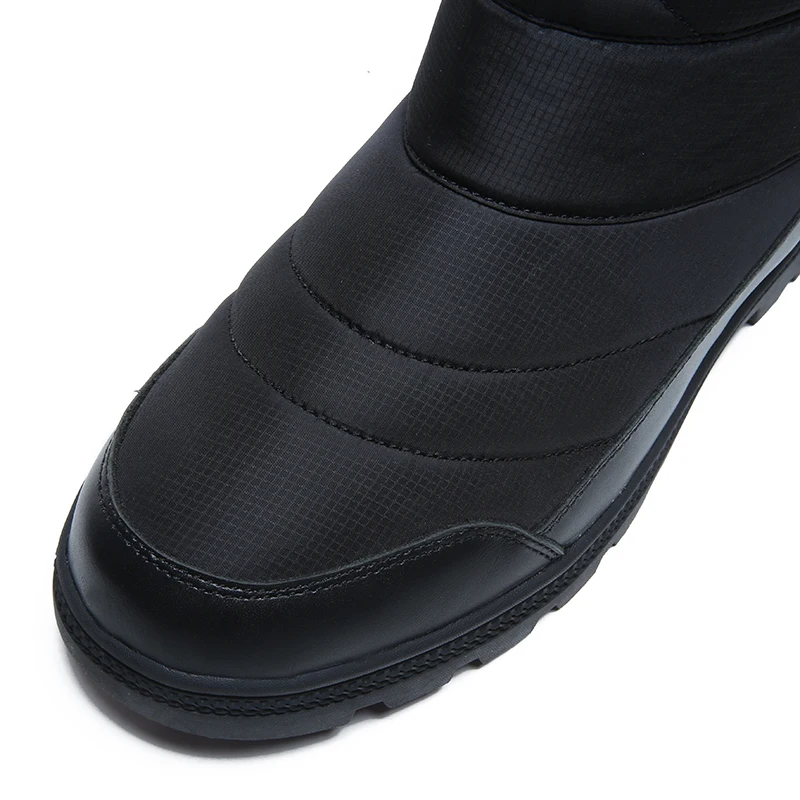 Зимние ботинки; Мужская походная обувь; водонепроницаемые зимние ботинки на меху; зимняя обувь; нескользящие уличные мужские ботинки на платформе; Толстый плюш; теплая обувь
