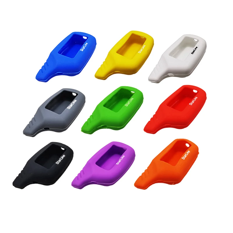 Key Case Cover 1 Pcs Dandkey Key Cover For B9/B6 LCD Silicone Case For Starline B9/B91/B6/B61/A91/A61/V7 LCD Keychain Car Remote 2 Way Alarm key case cover remote control case cover