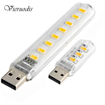 

3PCS Mini Usb LED Flashlight 3LED Work Light Portable LED Torch Lamp White Warm White Reading Light USB Charging Computer Light