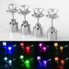1Pc Women Stud Earrings Cubic Zirconia LED Female Square Luminous Stud Earrings for Party 1