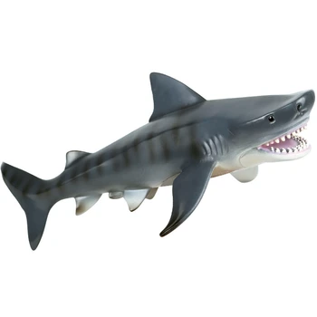 

Ocean Sea Life Animals Tiger Shark Animal Model Pvc Figurines Underwater World Simulation Models Toys