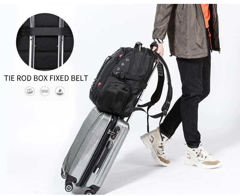 Мужской 45L рюкзак для путешествий 15," Рюкзак Для Ноутбука Мужской USB Противоугонный рюкзак для подростков школьный спортивный женский открытый багаж сумки