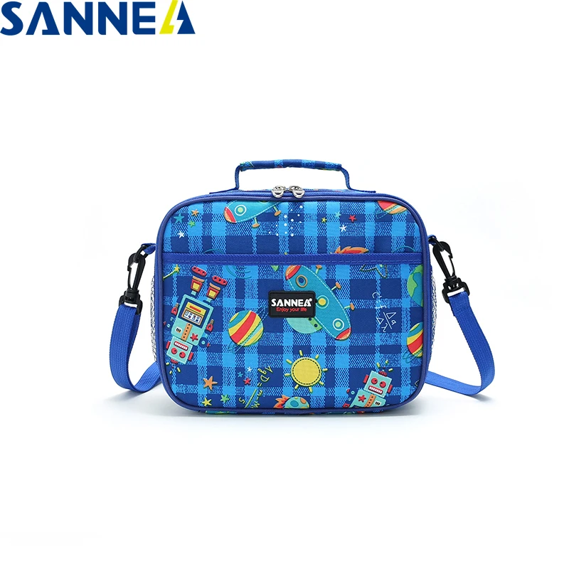 

SANNE 3L New Cartoon Children's Lunch Bag Oxford Cloth Thickened Insulation Cooler Bag Portable Thermal Lunch Box for Food