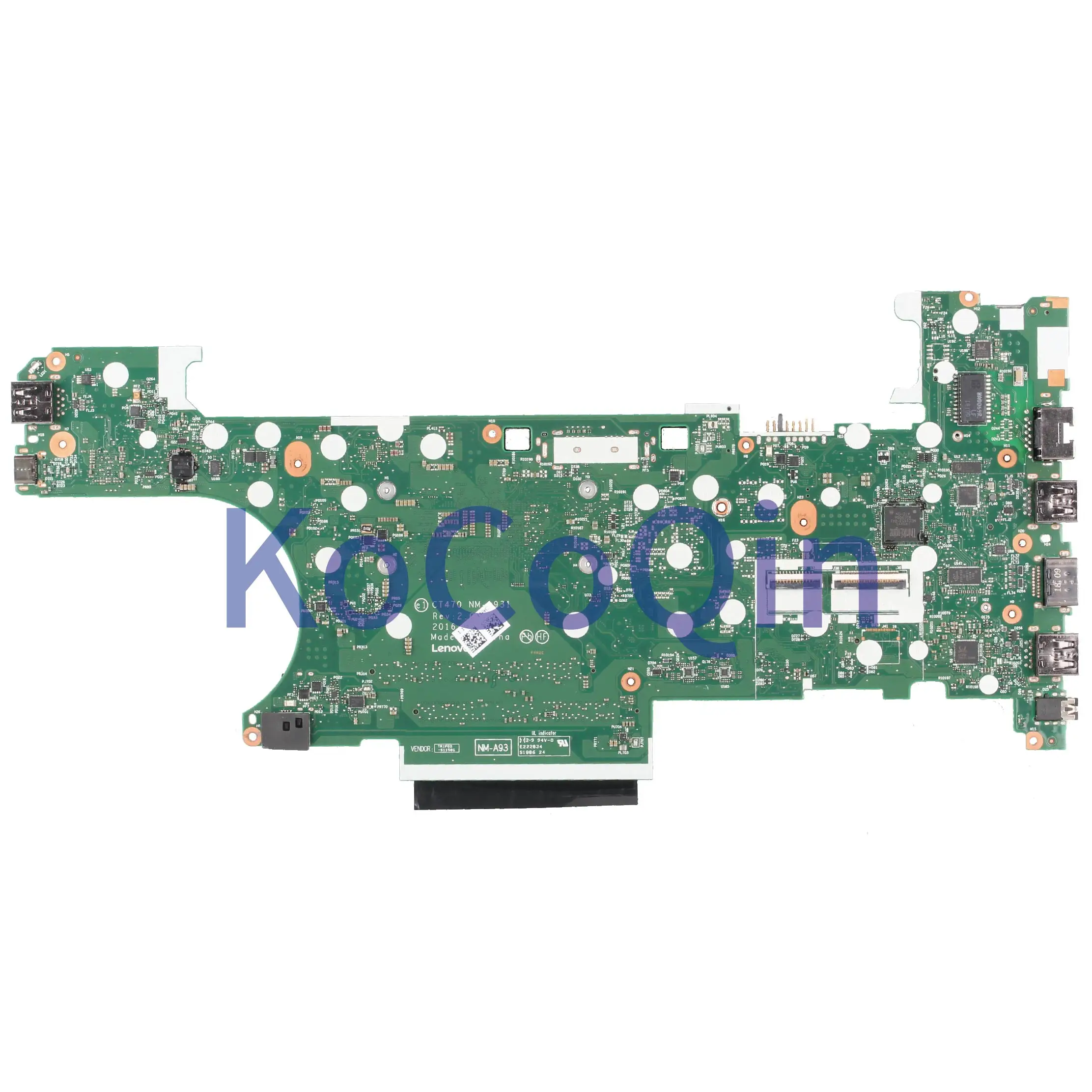 discount  KoCoQin Laptop motherboard For LENOVO Thinkpad T470 Core SR2F0 I5-6300U Mainboard 01HW539 00UR445 C