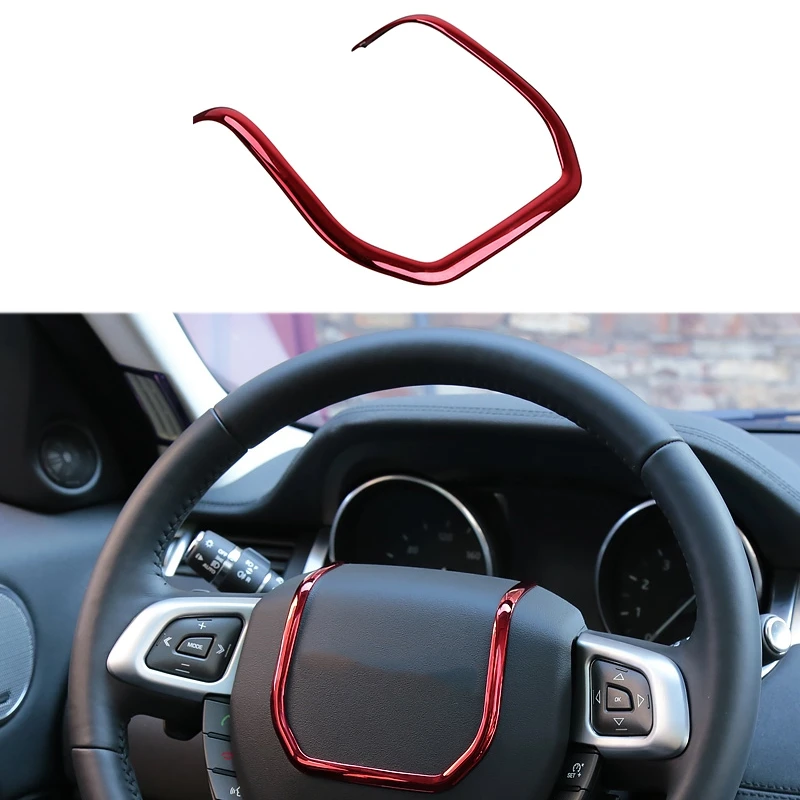 Chrome Steering Wheel Decorative Strips Cover Trim for Land Rover Range Rover 2012- Interior Accessories