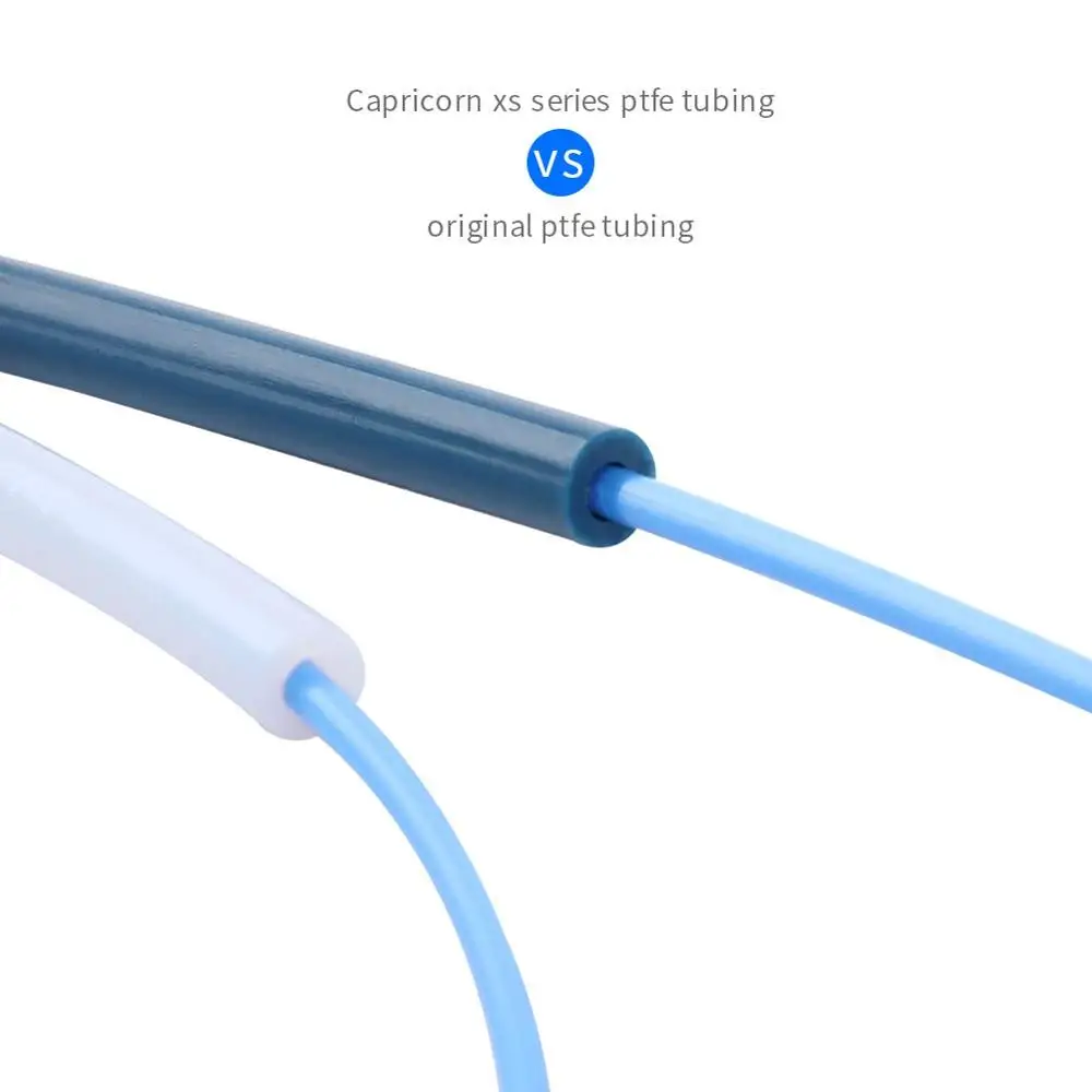 Capricorn Bowden ПТФЭ трубки серии XS 1M + MK8 набор для экструдера серого цвета 4 шт.