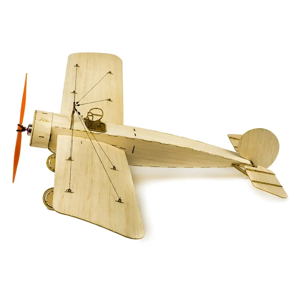 K8 Micro Balsawood самолет комплект Fokker-E модель самолета 378 мм размах крыльев электрический пульт дистанционного управления аэроплан для внутреннего парка Fly