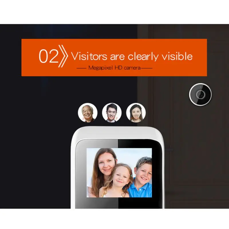 Горячая цифровой дверной зритель ЖК-камера безопасности скрытый монитор Домашняя безопасность глазок дверной зритель
