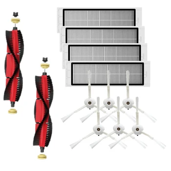 

2Pcs Main Brush + 6Pcs Side Brushes + 4Pcs Filters for Xiaomi 1/1S/Stone/Xiaowa Vacuum Cleaner Parts Acces