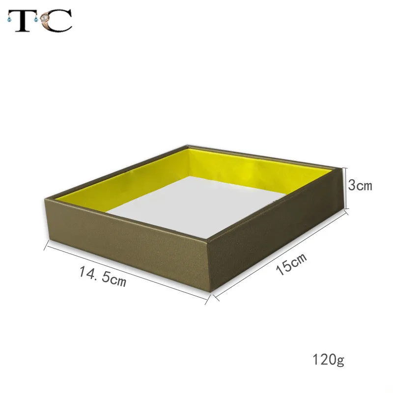 Новейший PU Бархатный Чехол для демонстрации ювелирных изделий ювелирное кольцо Ожерелье Дисплей лоток портативный держатель браслет часы коробка для хранения - Цвет: Brown Yellow