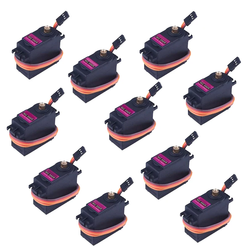 

Servomotor 10 Pcs MG996R Metal Gear Torque Digital Servo Motor for RC Model Car Boat Helicopter KY62