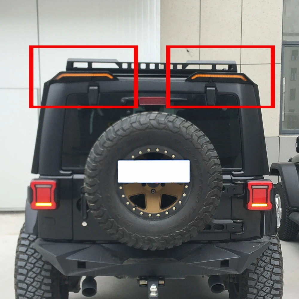 Tailplane Spoiler Wing ABS Fit For Jeep Wrangler JK JL 2007 2021 with Turn  Signal and Brake Light Tail Wing With Light|Spoilers & Wings| - AliExpress