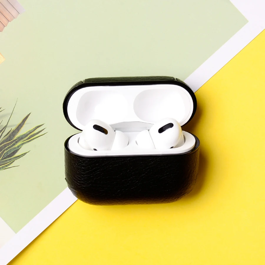 Роскошный чехол для Apple AirPods Pro Чехол s кожаные наушники чехол для Airpods 3 жесткий защитный чехол