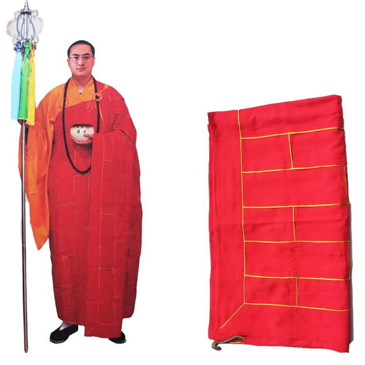 BuddhistMonkRobeCassockKasayaAncestralShaolinKungFuSuit