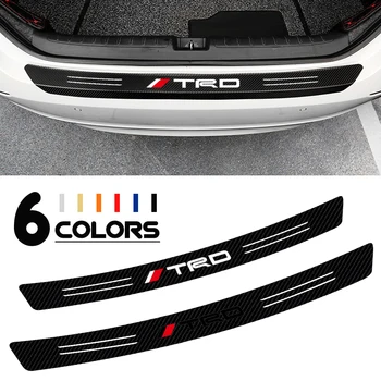 

Car Rear Trunk Bumper Protector Sticker Carbon Fiber For Toyota Corolla Camry Avensis Rav4 Yaris Auris TRD C-hr Prius Accessorie