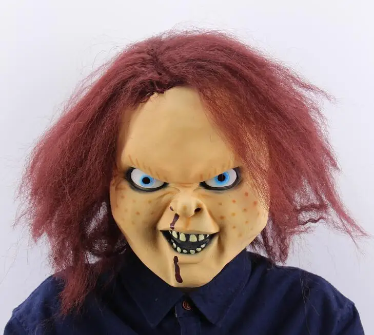 

Terrorist Latex Scary Ghost Mask Toy Game Trick Mask Carnival Party Show Chucky doll Latex Mask