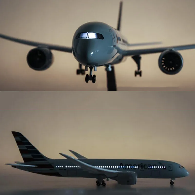 Коллекция 1:130 литая под давлением пластиковая Смола самолет 47 см Boeing B787 Dreamliner