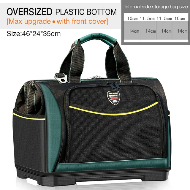 YLD Electrician Bag Multi-function Tool Bag1680D Oxford Waterproof Large Capacity Wear-resistant Tool Storage ToolKit DIY Tools metal tool chest Tool Storage Items