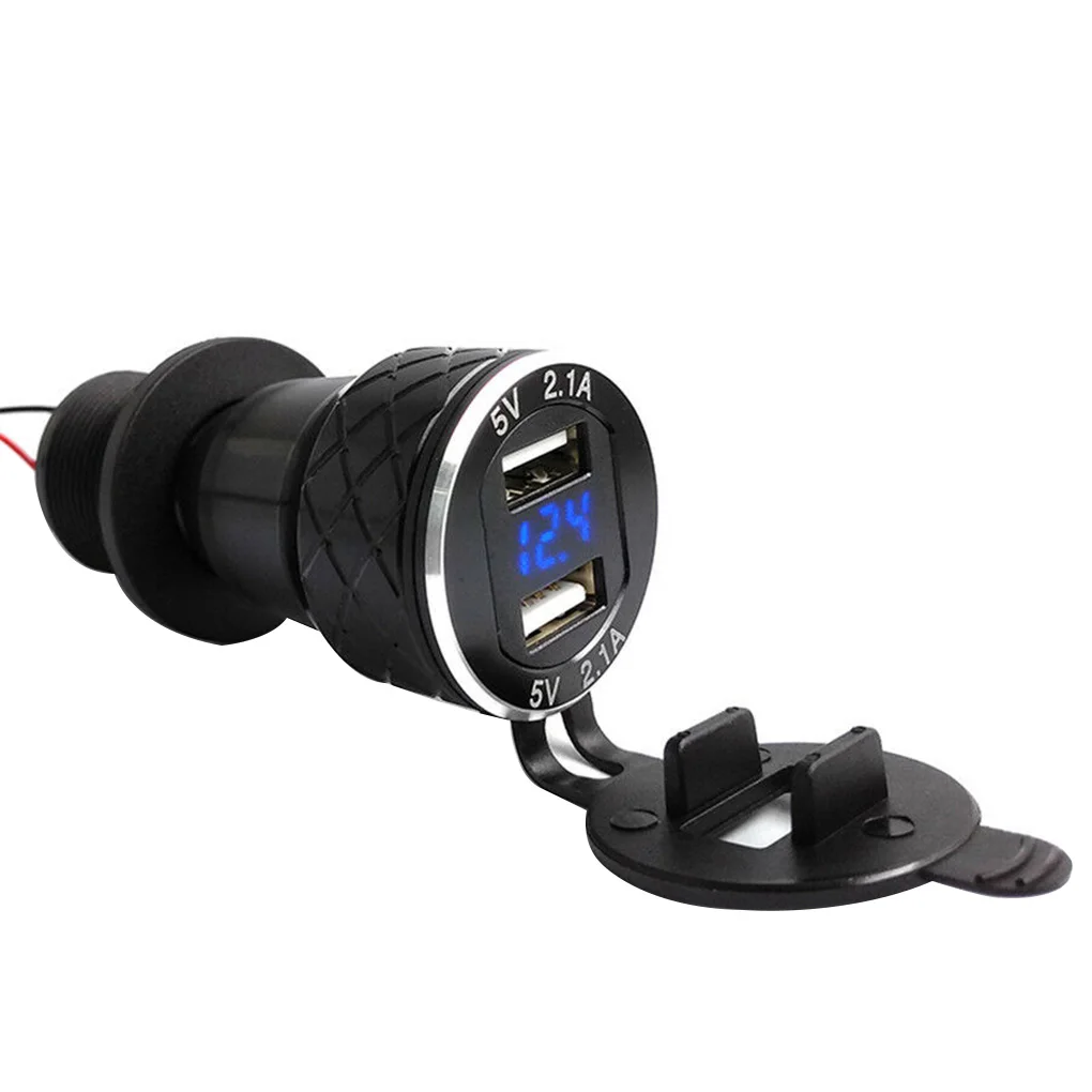 Замена для F800GS F650GS F700GS R1200GS 4.2A мотоцикл двойной USB зарядное устройство алюминиевый сплав металлический корпус