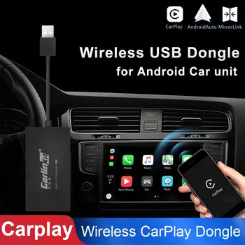 

Black Wireless Bluetooth Smart Link Apple CarPlay Dongle for Android Navigation Player Mini USB Carplay Stick with Android Auto