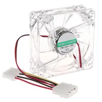 8cm Cooling Fan PC Computer Case DC 12V Molex 4PIN Mute Color Light 8025 With LED Lights Chassis 80*80*25mm - Image 5