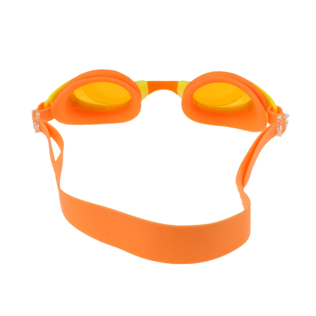 Детские противотуманные очки для плавания, регулируемые очки для плавания+ 2 штуки, затычки для ушей, очки для плавания