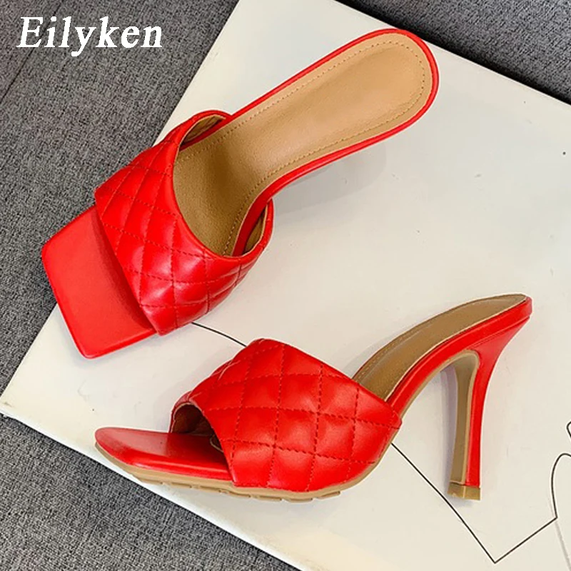 Элегантные женские туфли Eilyken летние дизайнерские на квадратном каблуке модные