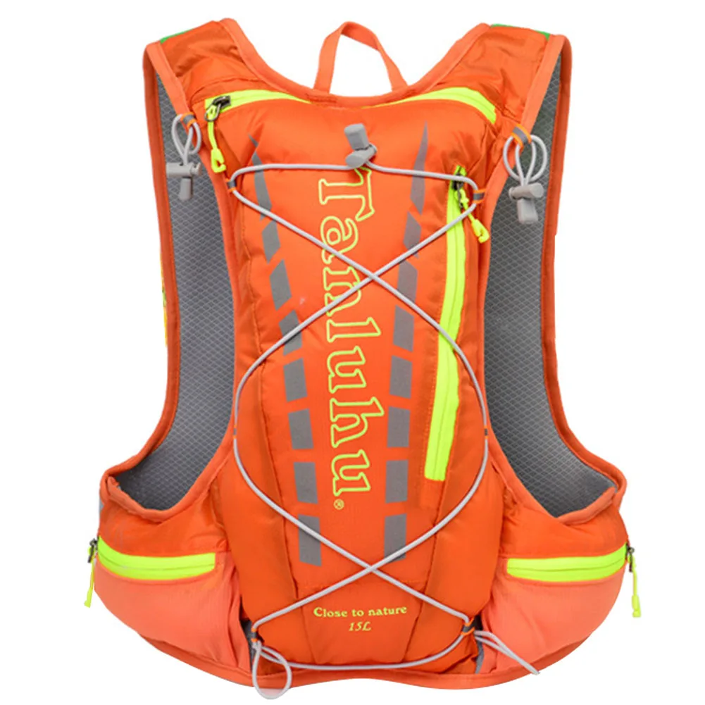 Male Female Universal Nylon Portable Large Capacity Outdoor Sports Reflective Water Bag Cycling Running Backpack Wear Resistant