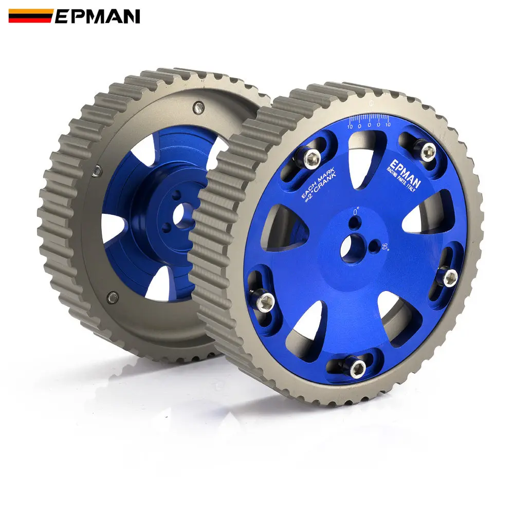 EPMAN Aluminium Bolt-On DOHC Cam Gears 4G63 Engine 93-02 For Mitsubishi Mirage LS/ES EP-CGEVO1-8-BL