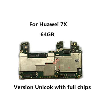 

For Huawei honor7X Unlocked Original Motherboard 4GB RAM 64GB ROM Mainboard Android OS Logic Board With Full Chips