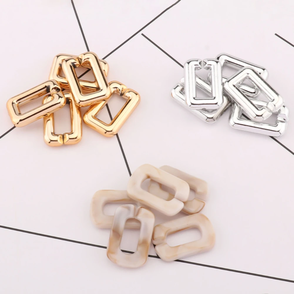 10pcs, 20pcs Acrylic Resin Chain Removable Handmade DIY Jewelry Shoulder Bag Accessory Chain Acrylic Jewelry Portable Parts