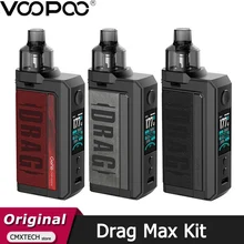 Original VOOPOO arrastrar Max Kit 177W caja MOD Vape y 4,5 ml Pnp Pod tanque ajuste PnP bobinas cigarrillo electrónico vaporizador del arrastre X S X