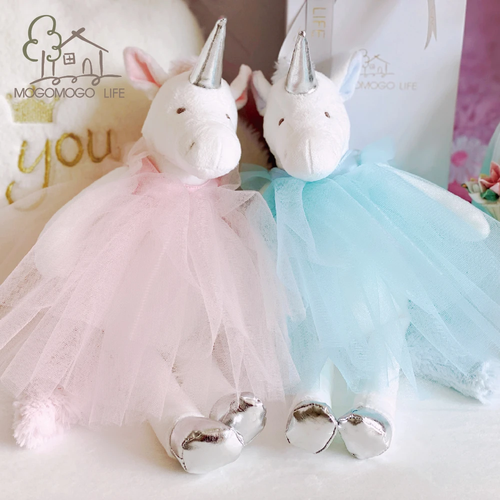 Luxury Mogo Ballerina Unicorn Plush Stuffed Doll With Removable Tutu