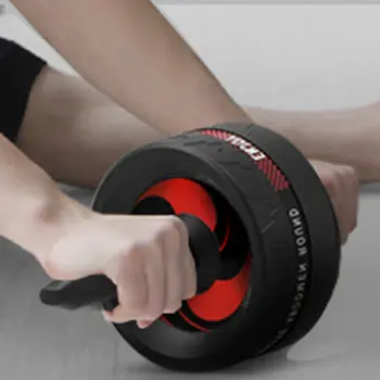 

Ab Roller Wheel Big Exercise Fitness Wheel for Core Strength Training Abdominal Workout Easy Grip Handles with Knee Mat