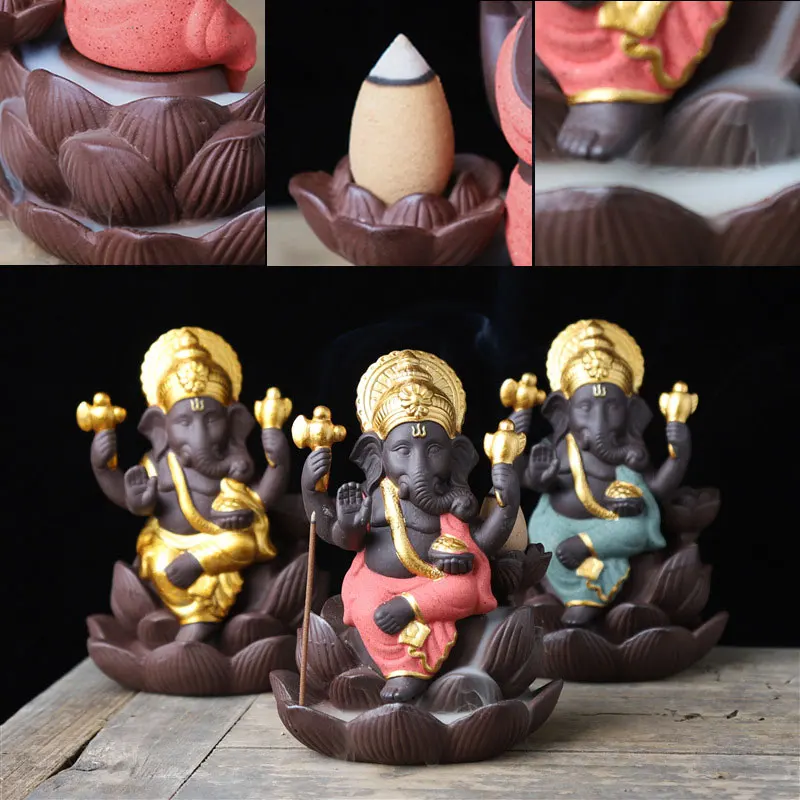 Слон керамическая курильница «Будда» произведение искусства фарфоровый курильница орнамент медитация Zisha керамика помощь для сна ручной работы прочный