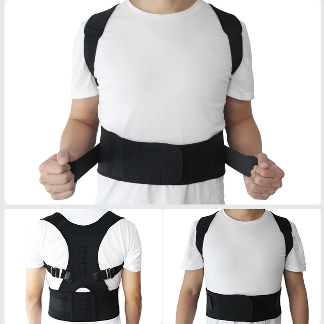 Aptoco magnetic therapy posture corrector brace shoulder back support belt for men women braces & supports belt shoulder posture