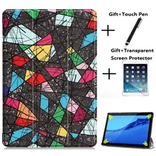 Светильник вес чехол для huawei MediaPad T5 10 AGS2-W09 AGS2-L09 AGS2-L03/W19 10," принципиально планшеты из искусственной кожи Подставка для телефонов из зернистой кожи