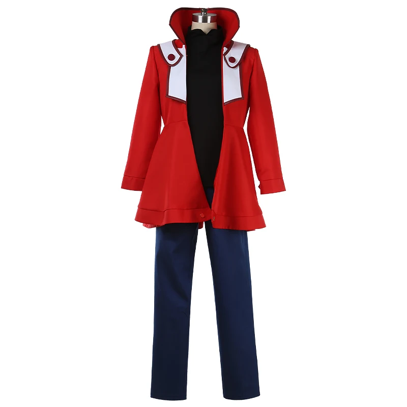 Yu-Gi-Oh GX Jaden Yuki Red Jacket Coat Top Cosplay Costume Custom Made 