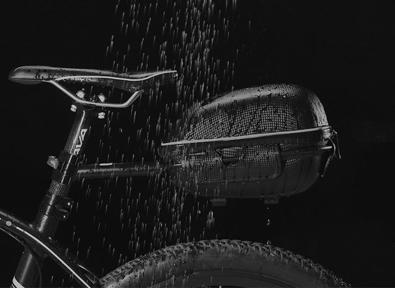ROCKBROS велосипедная Сумка водонепроницаемая жесткая оболочка подвесной задний светоотражающий светильник несущая седельная сумка EVA Большая вместительная велосипедная сумка