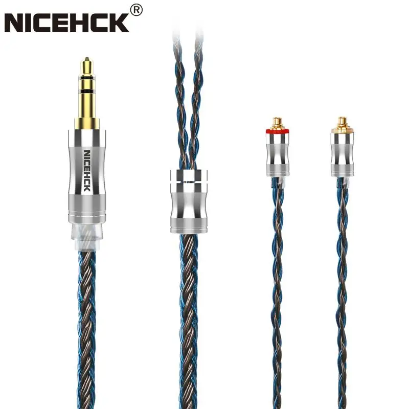 NiceHCK C24-2 24 Core Silver Plated Copper Alloy Headset Cable 3.5mm/2.5mm/4.4mm MMCX/NX7/QDC/0.78 2Pin for MK3 LZ A6 A7 | Электроника