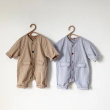 Осенние Комбинезоны для маленьких девочек и мальчиков, детские комбинезоны, повседневная одежда