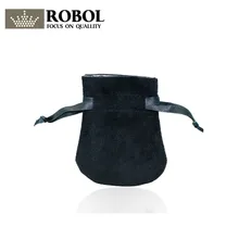 RLLEN Original Charm Women's Ring Beaded Jewelry Black Protection Velvet Bag Simple Brand Gift Bag Factory Direct cloth bag