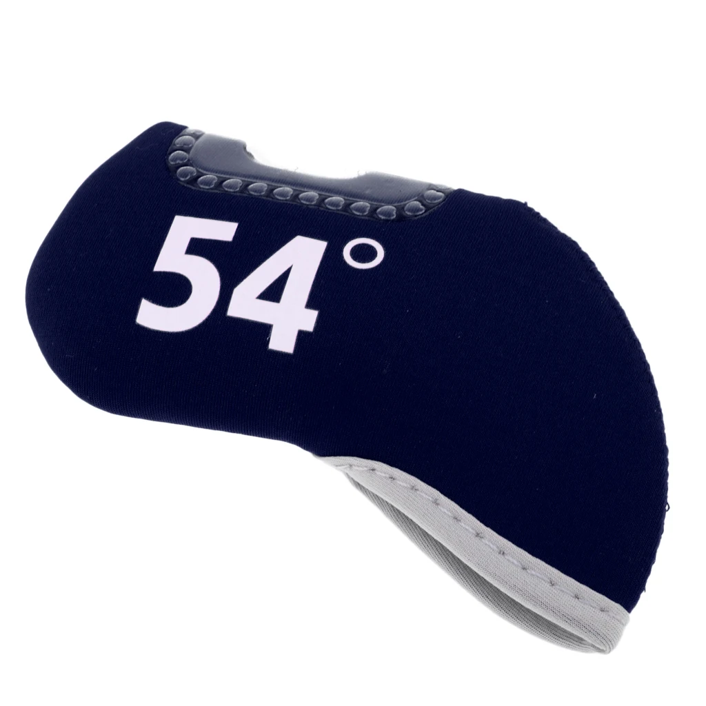 54 Degree Navy Blue Прочный неопрен класса премиум клюшка для гольфа железная чехол для короткой клюшки крышка для головы протектор Носок шестерни аксессуары клюшки для гольфа рукав - Цвет: 54 Degree Navy Blue