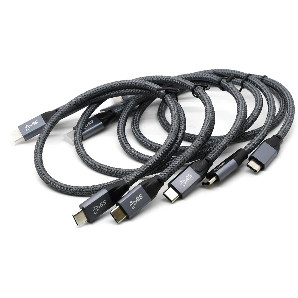

5pcs/lot 10Gbps USB 3.1 Gen2 USB C Cable Type C Male to Male Data Video Cable 100W with E-marker for Tablet & Phone & Laptop
