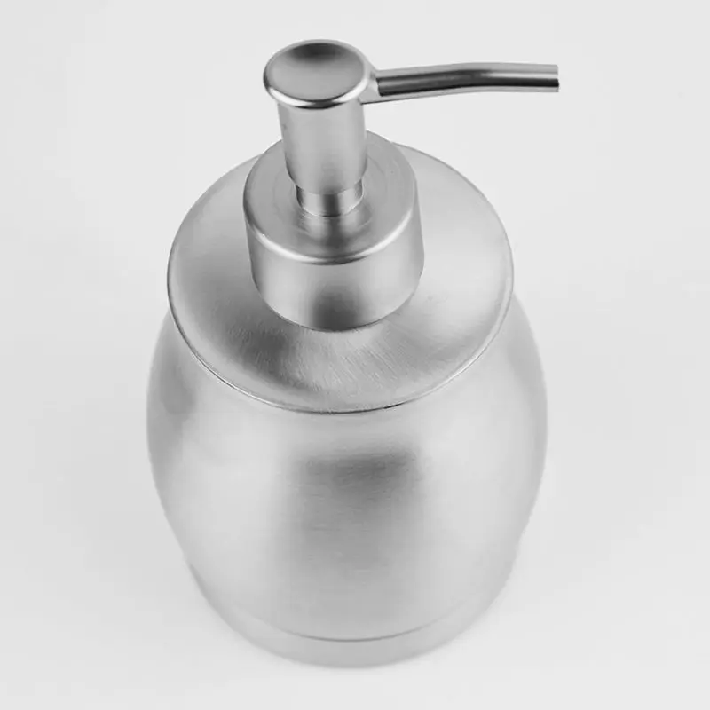 Stainless Steel Foam Bottle Container Shampoo Lotion Dispenser Soap Pump Case