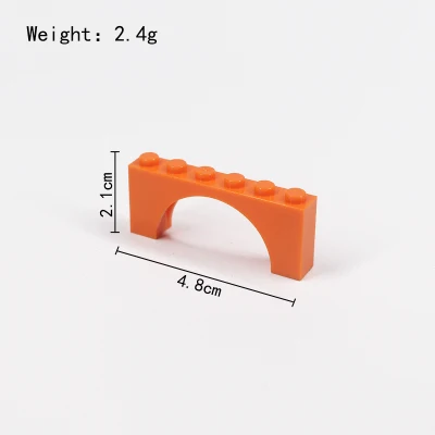 Строительный кирпич Арка 1x6x2 мост вид на город украшение 15254 Moc DIY просветляющие блоки Srts совместимы со сборками частиц